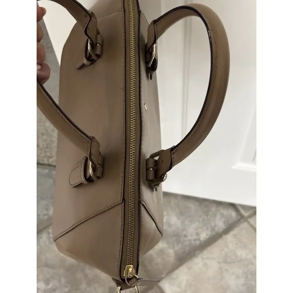 Kate Spade Charlotte Street Small Sloan Tan Leather Satchel Missing Purse Strap
